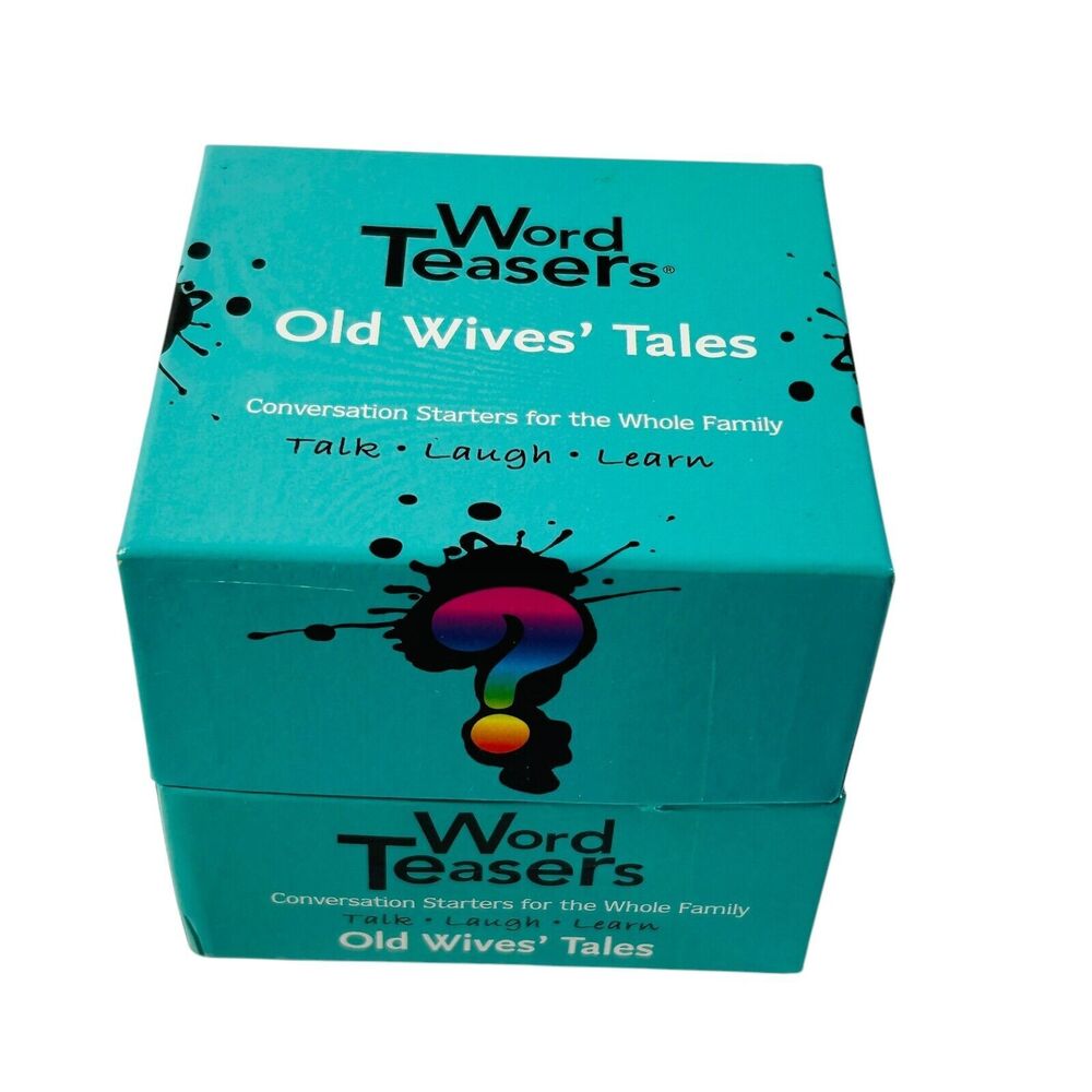 Word Teasers Old Wives Tales Family Conversation Starters 2013 Party Game